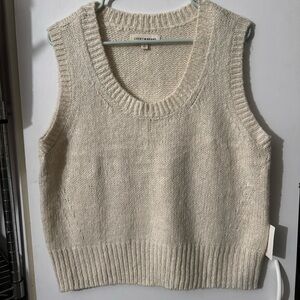 Lucky Brand Women's Cream Sweater Vest